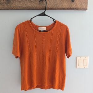 Casual Corner Annex Rust Knit Top